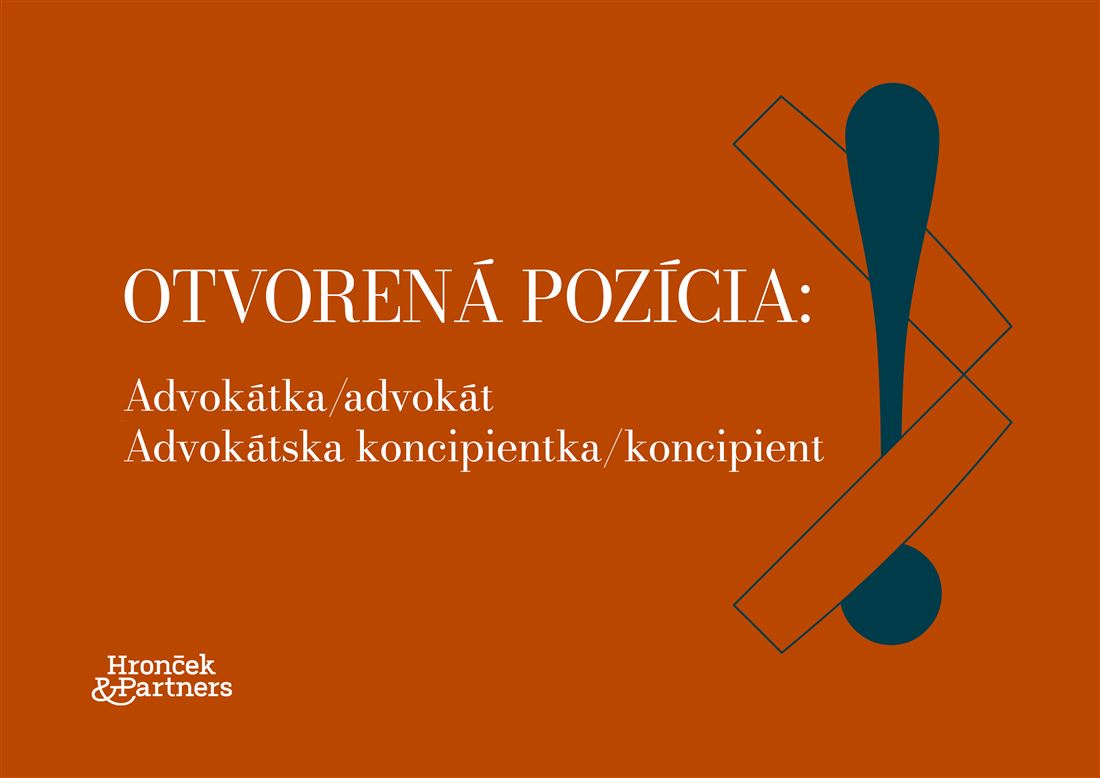 Hľadáme advokátku/advokáta alebo advokátsku koncipientku/koncipienta do nášho tímu!
